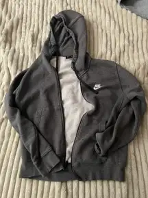 Gray Zip-Up Hoodie