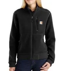 Carhartt Women's High Pile Fleece Jacket Black Medium Coat Sherpa