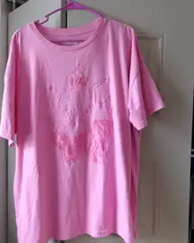 Disney Marie Aristocrats cat kitty with bow classic cartoon in pink size XXL. T-shirt.
