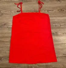 Urban‎ Renewal Women's size Large Red Shoulder Tie Mini Dress