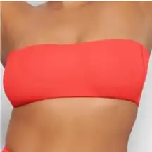 SKIMS  fits everybody neon coral strapless bandeau bra