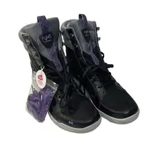 Ryka Aurora‎ Women Size 11M Black Gray Quilted High-top Sneaker Boots