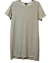 Buffalo David Bitton Striped T-Shirt Dress Women's Medium Casual Trendy Weekend#