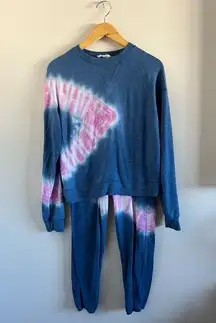 Lounge Blue Tie Dye  Set