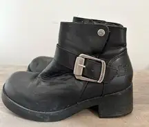 Harley-Davidson Motorcycles Khari Ankle Black Leather BOOTS 84180 Womens Size 6