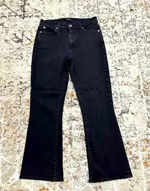 7 FOR ALL MANKIND cropped black jeans size 28