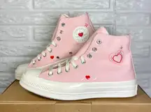 Converse NEW Women  Chuck 70 Y2K Heart Valentine's Day Love Shoes - Sz 8.5