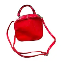Wild Fable Red Patent Faux Leather Square Mini Top Handle Crossbody‎ Bag