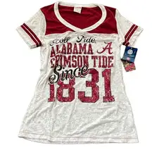 Soffe womens Alabama crimson tide burnout tee nwt