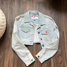 Guess X J Balvin Cropped Jean Jacket