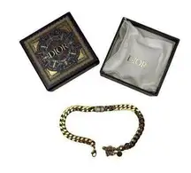 Christian Dior  Daneuse Etoille CD Choker Necklace in Gold Finish