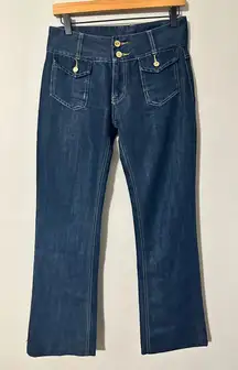 Carrera Jeans Belle Dark Wash Bootcut Flare Denim Pants Women's Size 28x33