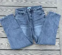 Loft Size 4 High Waist Straight Crop Grey Size 27 Jeans