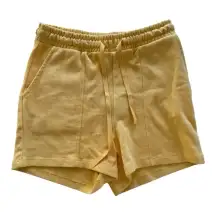 Vero Moda Yellow 100% Cotton Lounge Shorts‎ NWT SIZE XS