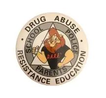 Vintage D.A.R.E. DARE Button Pin