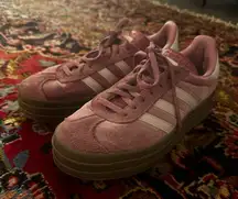 Adidas Women's Gazelle Bold Pink Suede Sneakers