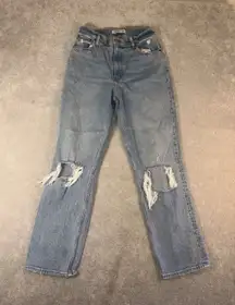 abercrombie & fitch jeans 90s straight ultra high rise curve love 29/8r