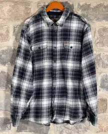 Orvis Classic Collection Plaid Flannel Shacket Long Sleeve Button Down XXL