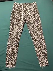 Leopard print pants