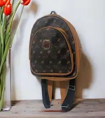 Beverly Hills Polo Club Mini Backpack Chocolate Brown/Tan NEW