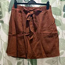 Gilli NWOT A-Line Knee-Length Skirt with Tie Front