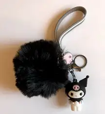 Hello Kitty Kuromi Pom Keychain Bag Charm