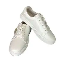 Joie White Harvard Low Top Sneakers Size 8.5M New