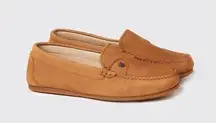 Dubarry of Ireland Leather Bali Loafer Tan boat Slip On Casual Shoes, Size 39