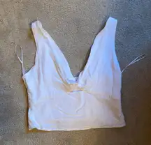 White Twist Tank Top