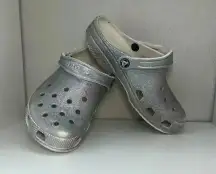 Crocs Classic Glitter II Clog Shoe 'Silver' Size Men's 4 /Women's 6
