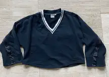 PUMA Warm SNAP Crossed CROPPED FLEECE JACKET Pullover Gym Yoga Coat Women's‎ M