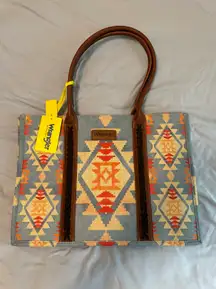 Wrangler Southwest Print Canvas Wide Tote