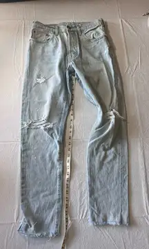 Levi's Sky Blue Denim with Brown Patch