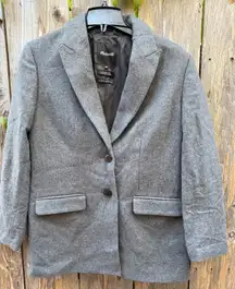 Madewell The Bedford Oversized Blazer in Gray Women's Size 2