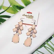 Charlotte Russe Pink Large Drop Earrings