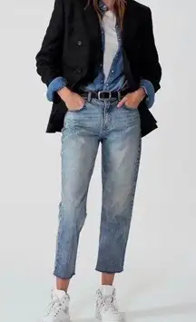 Ba&sh blue cropped jeans