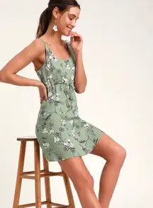 Forever 21 Floral Mini Babydoll Dress