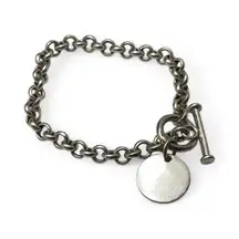 Silpada Sterling Silver Rolo link toggle bracelet