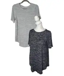 Member's Mark Set of Two T-shirts Gray Tee and Black Tee Size Medium