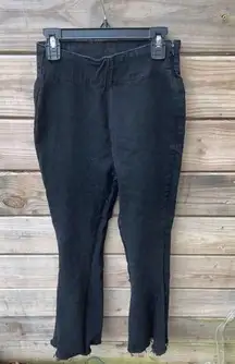 SHEIN black western flare jeans size XS