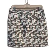 NWOT Annika Cutter & Buck Print Golf Skirt Teal Black Print Womens size 8