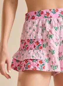 ALTARD STATE PINK FLORAL RUFFLE SHORTS SMALL
