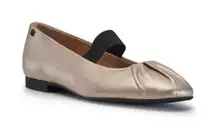 Paul Green Vail Metallic Soft Nappa Leather Ballet Flat Mary Jane Slip On 7 US