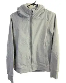 Lululemon Belle Hoodie Womens Size 6 Gray Full Zip Athleisure Run Jog Comfort