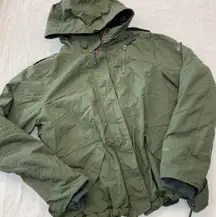 olive green outerwear jacket