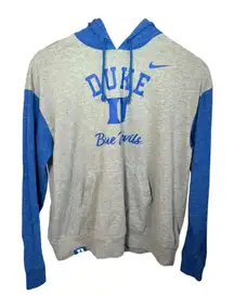 Nike Womens Duke blue devils long sleeve T shirt hoodie. Size L