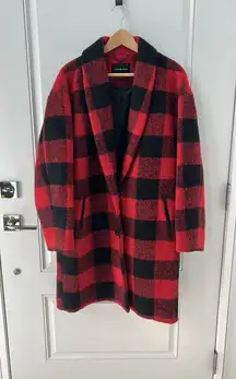Lucky Brand Buffalo Plaid Coat
