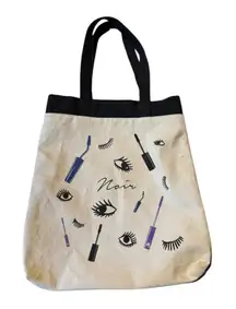 Lancome Canvas Bag Tote Reusable Bag for Makeup Lovers Natural Travel Cosmetic