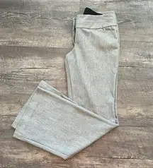 Express Editor 10 Long Heathered Gray Flare Dress Pant Slacks