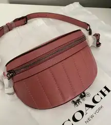 Coach Chain Belt Bag With Quilting